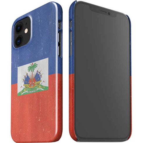 Haiti Flag Distressed iPhone 12 Mini Lite Case